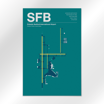 SFB Airport Diagram
