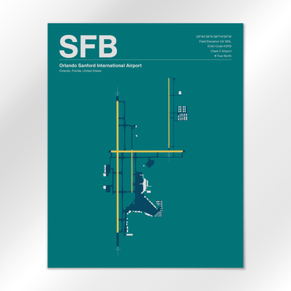 SFB Airport Diagram