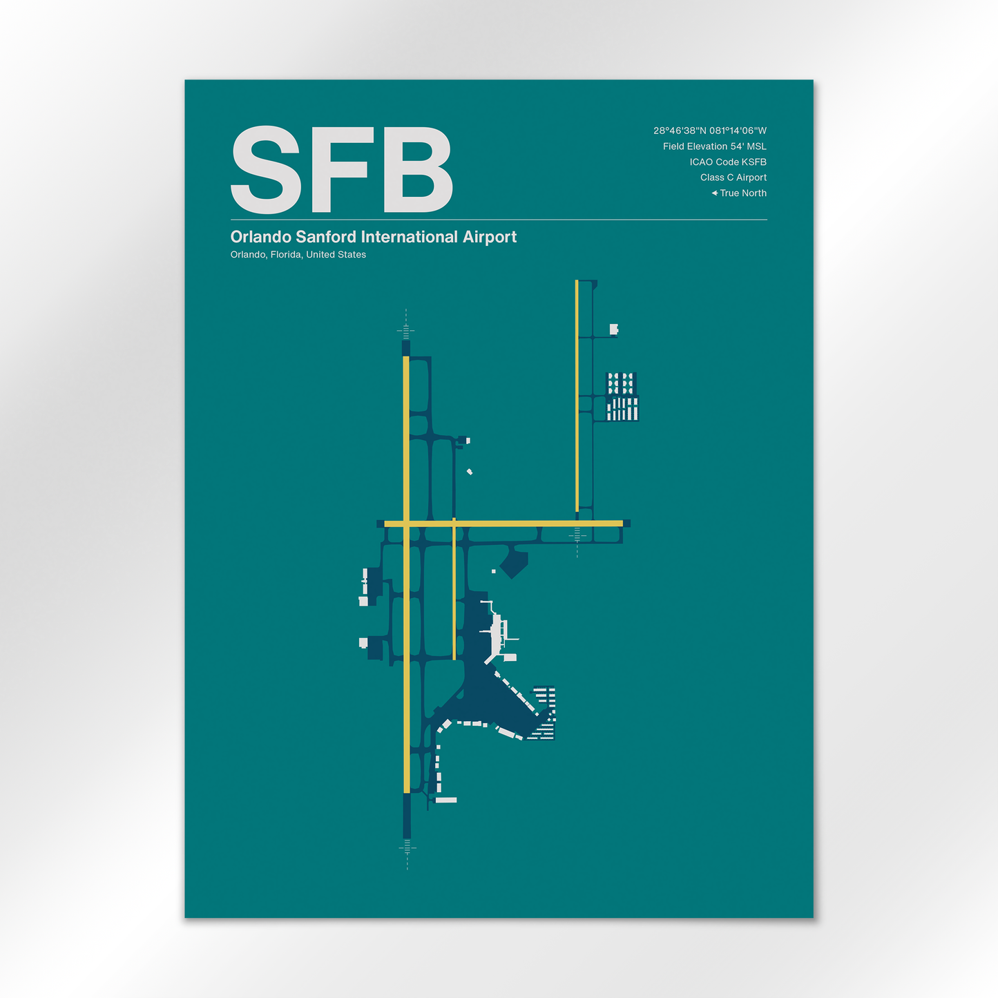 SFB Airport Diagram