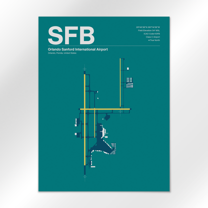 SFB Airport Diagram