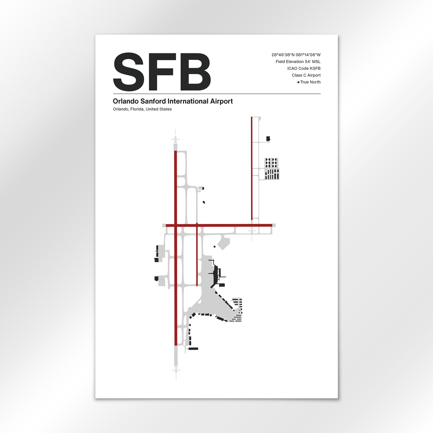 SFB Airport Diagram