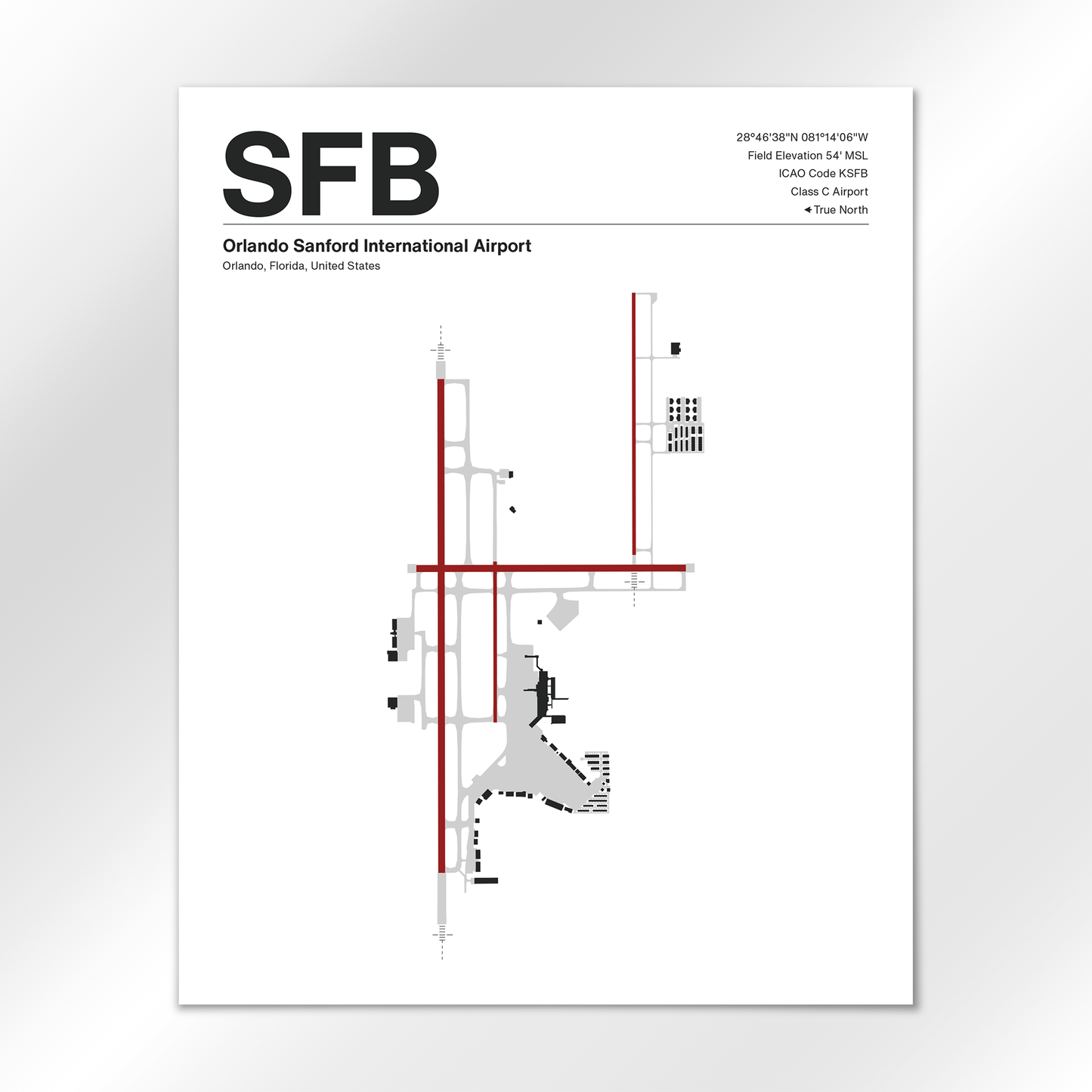SFB Airport Diagram