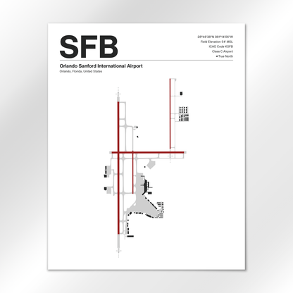 SFB Airport Diagram