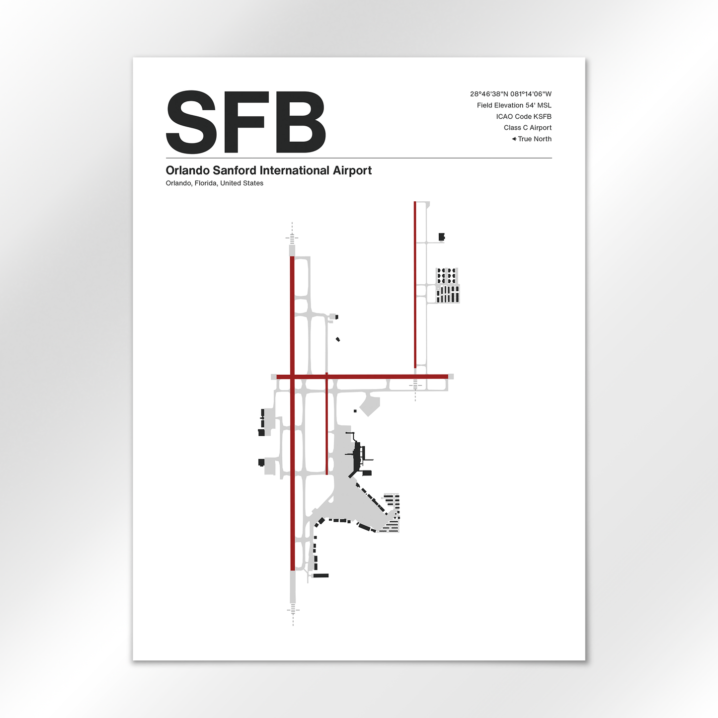 SFB Airport Diagram