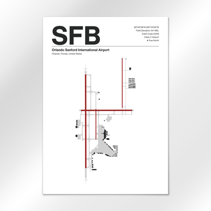 SFB Airport Diagram