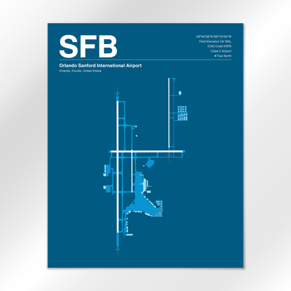 SFB Airport Diagram