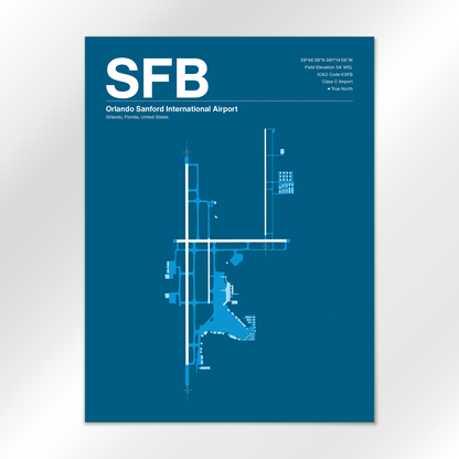 SFB Airport Diagram