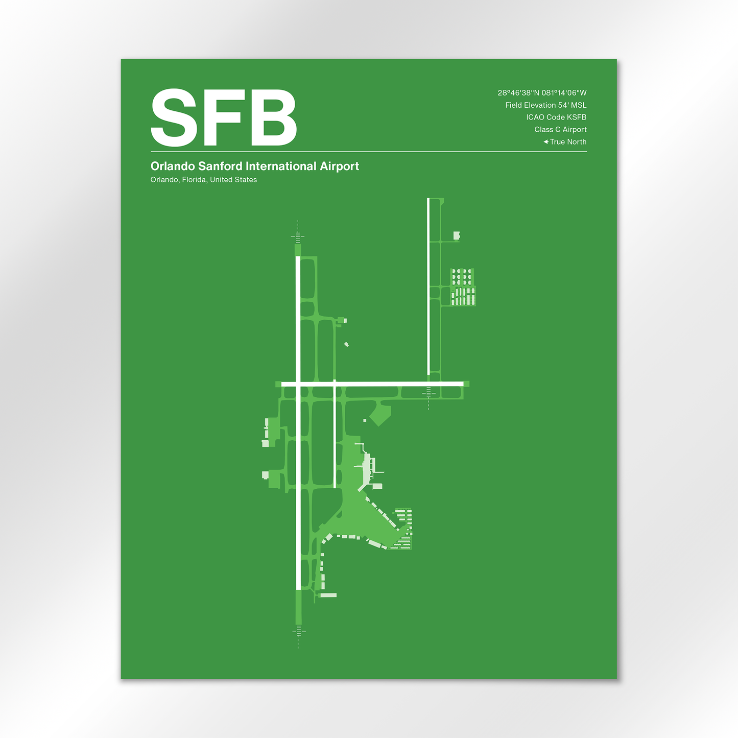 SFB Airport Diagram