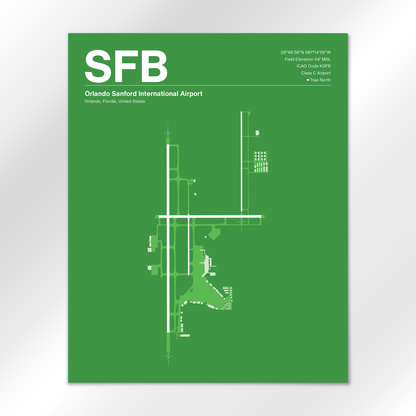 SFB Airport Diagram