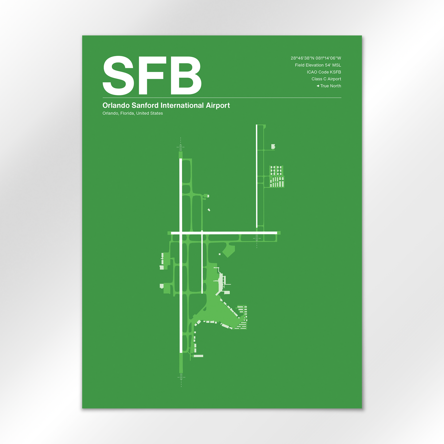 SFB Airport Diagram