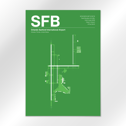 SFB Airport Diagram
