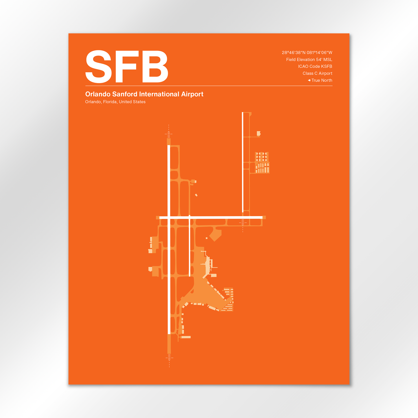 SFB Airport Diagram