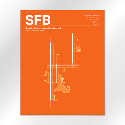 SFB Airport Diagram
