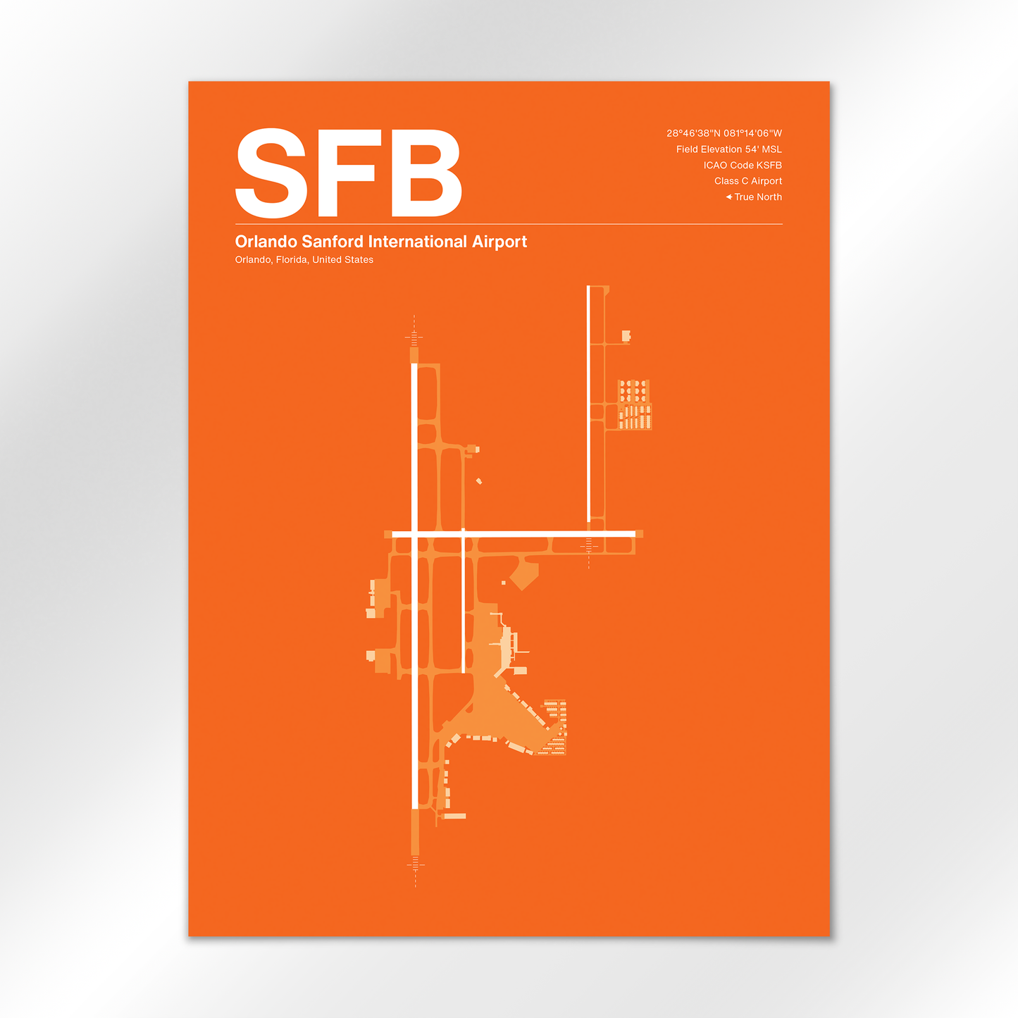 SFB Airport Diagram