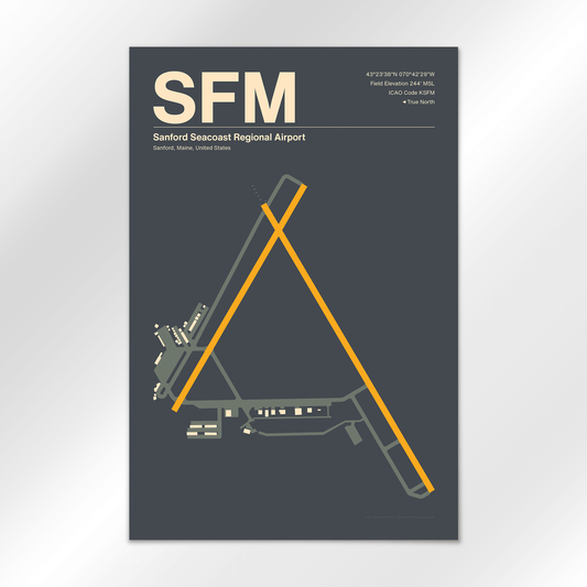 SFM | Sanford - Mid - Century Slate - 12×18" - No Frame