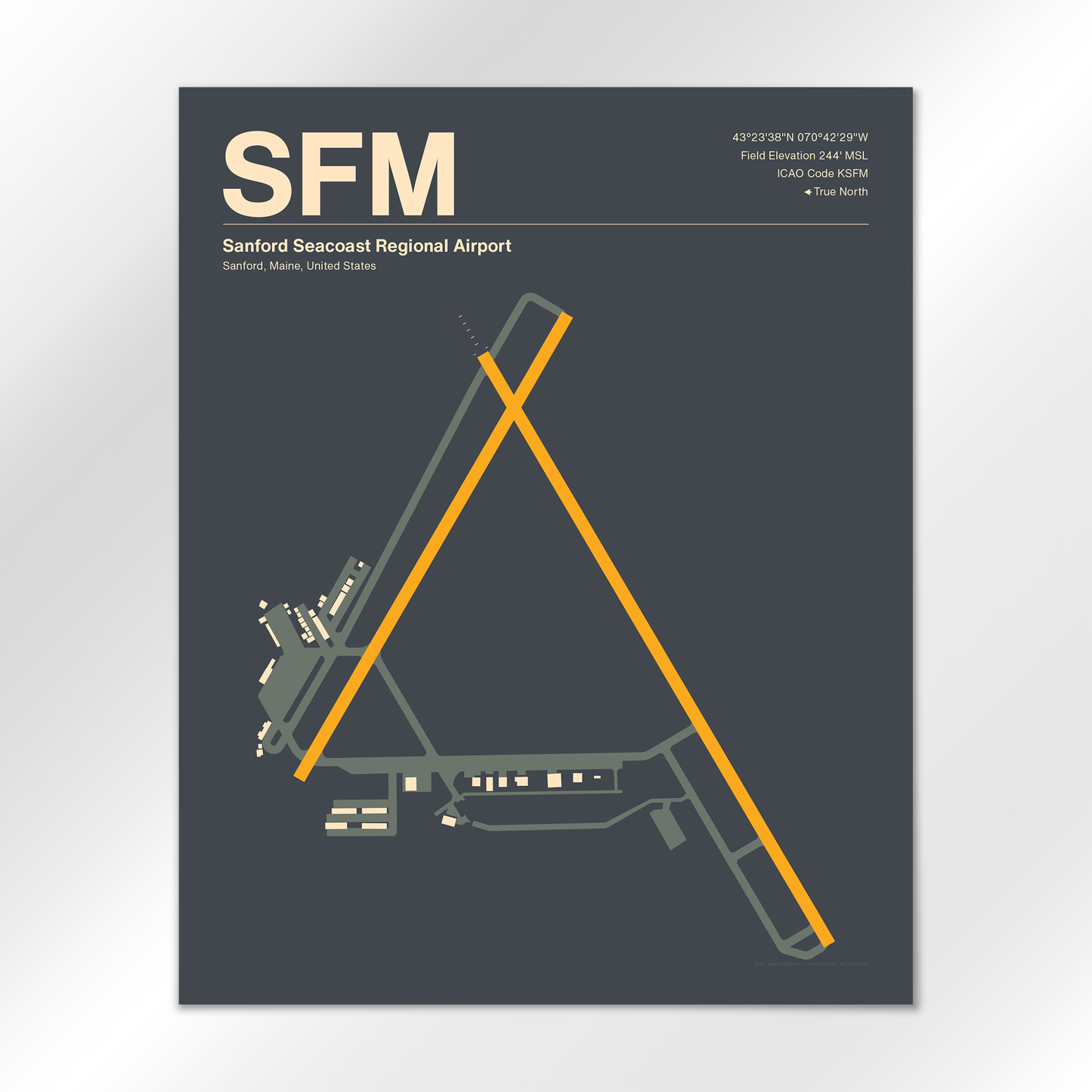 SFM Airport Diagram