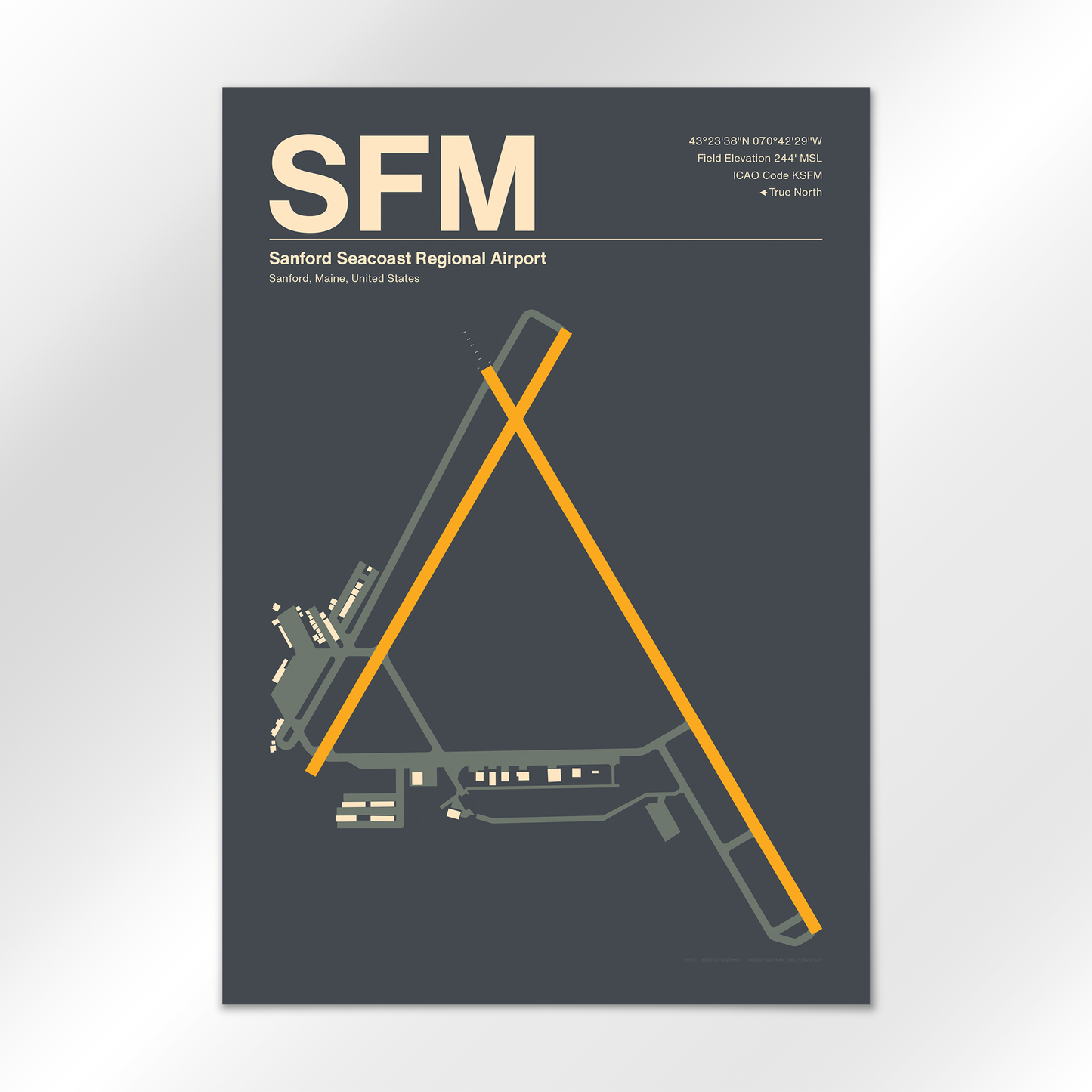 SFM Airport Diagram