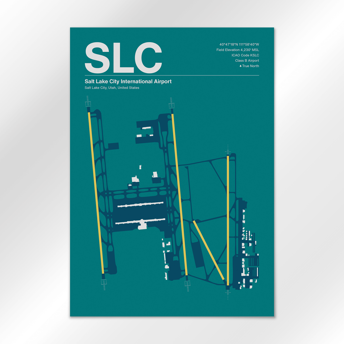 SLC | Salt Lake City - Mid - Century Moss - A1 - No Frame