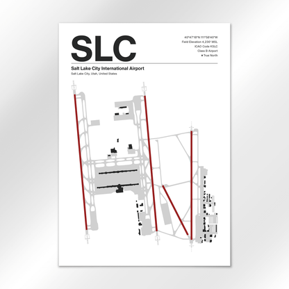 SLC | Salt Lake City - Mid - Century Modern - A2 - No Frame