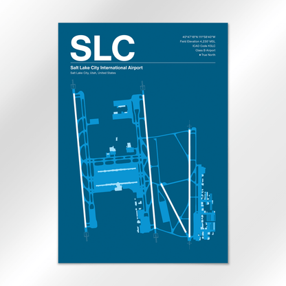 SLC | Salt Lake City - Skyline Blue - A1 - No Frame
