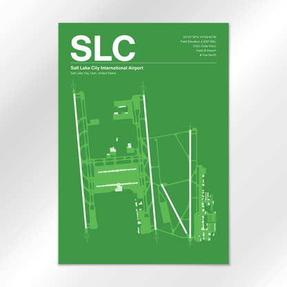 SLC | Salt Lake City - Overland Green - A2 - No Frame