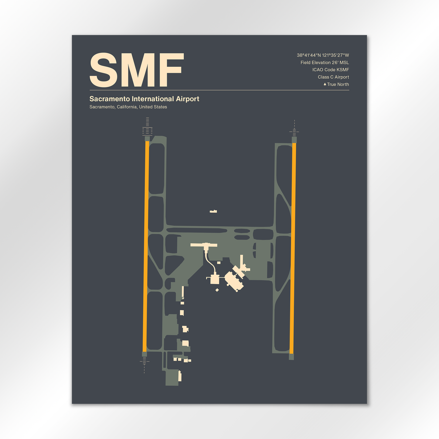 SMF Airport Diagram