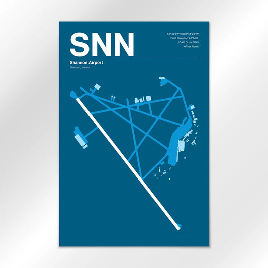 SNN | Shannon - Skyline Blue - 12×18" - No Frame