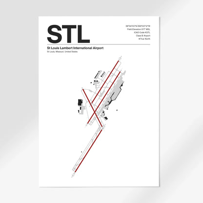 STL | St Louis - Mid - Century Modern - A1 - No Frame