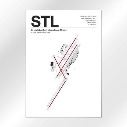 STL | St Louis - Mid - Century Modern - A1 - No Frame