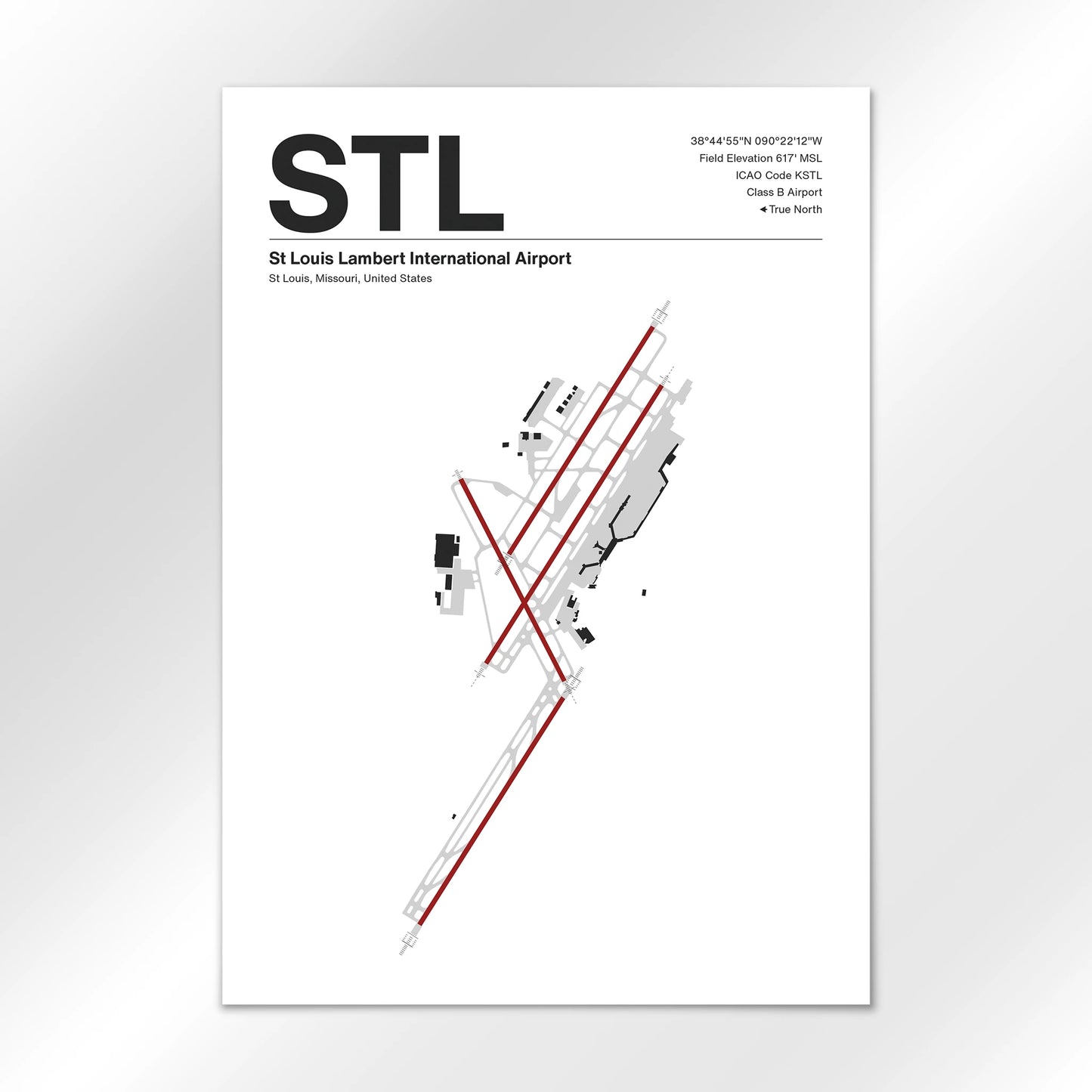 STL | St Louis - Mid - Century Modern - A1 - No Frame