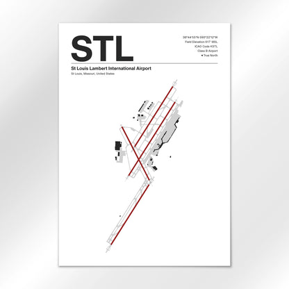 STL | St Louis - Mid - Century Modern - A1 - No Frame