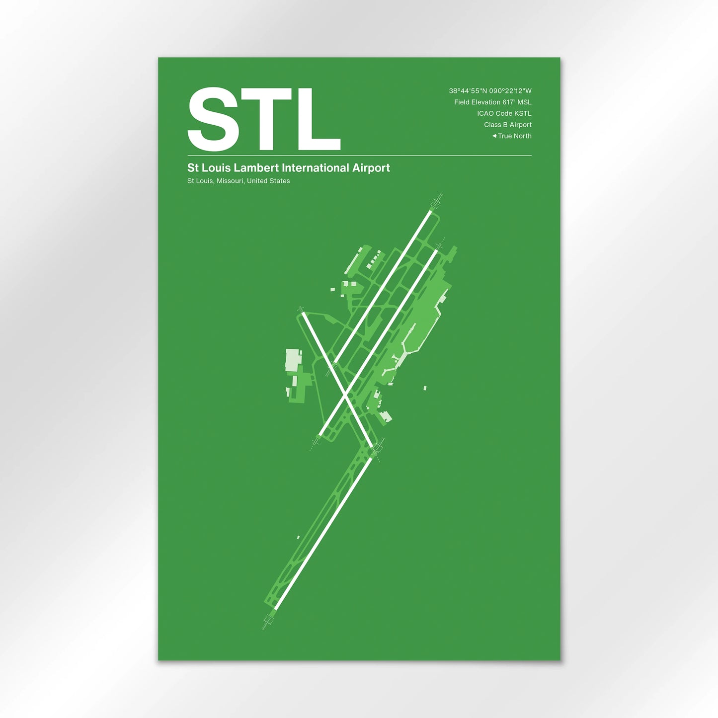 STL | St Louis - Overland Green - 12×18" - No Frame