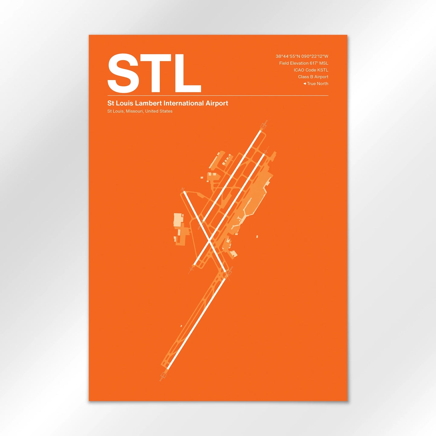 STL | St Louis - Sunset Orange - A1 - No Frame