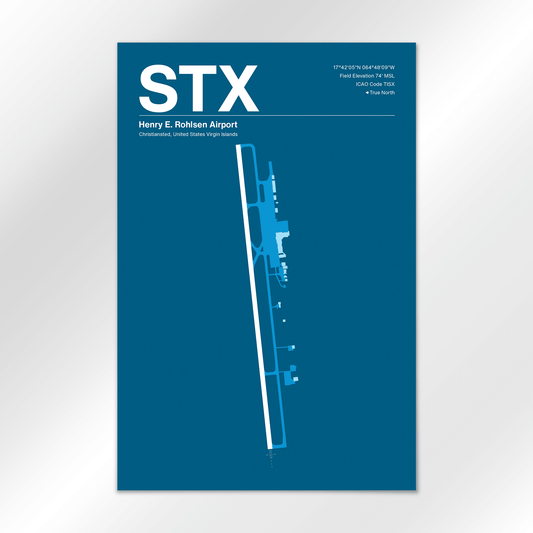STX | Christiansted - Skyline Blue - 12×18" - No Frame