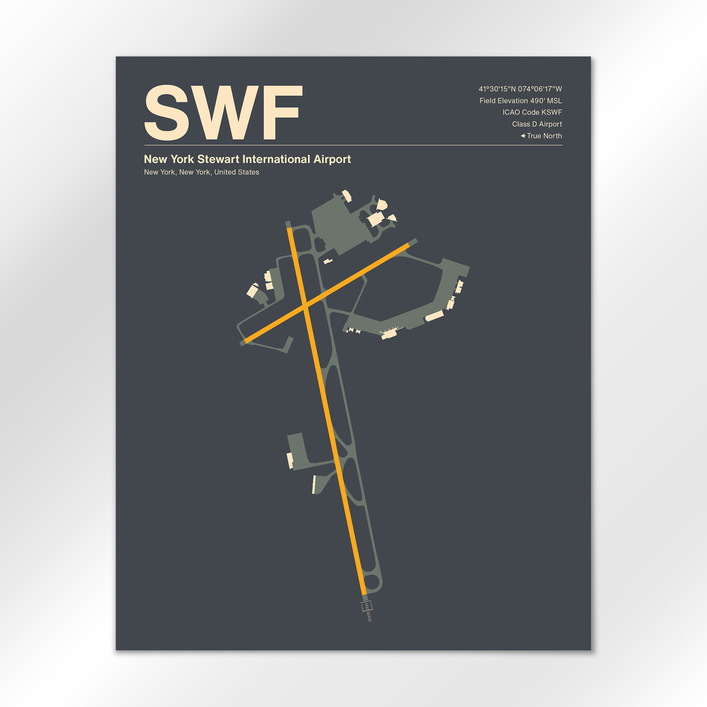 SWF Airport Diagram