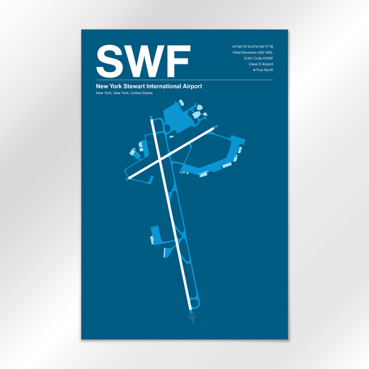 SWF | New York - Skyline Blue - 12×18" - No Frame