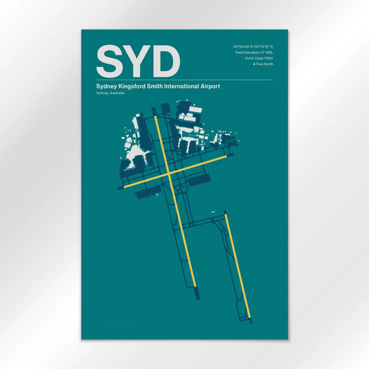 SYD | Sydney - Mid - Century Moss - 12×18" - No Frame