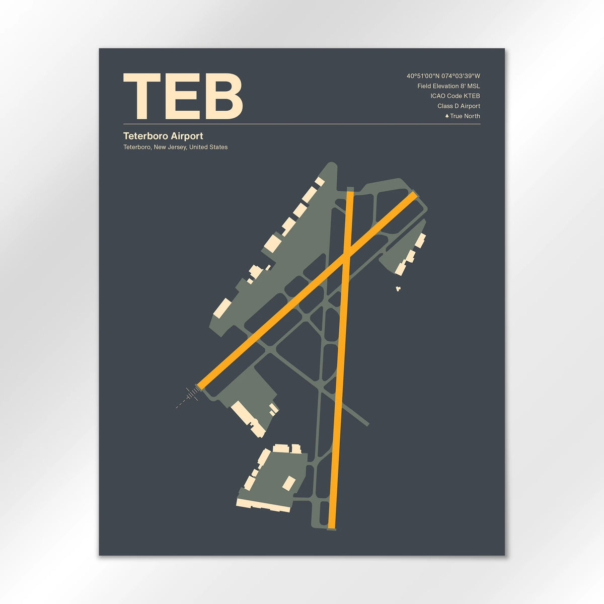 TEB Airport Diagram