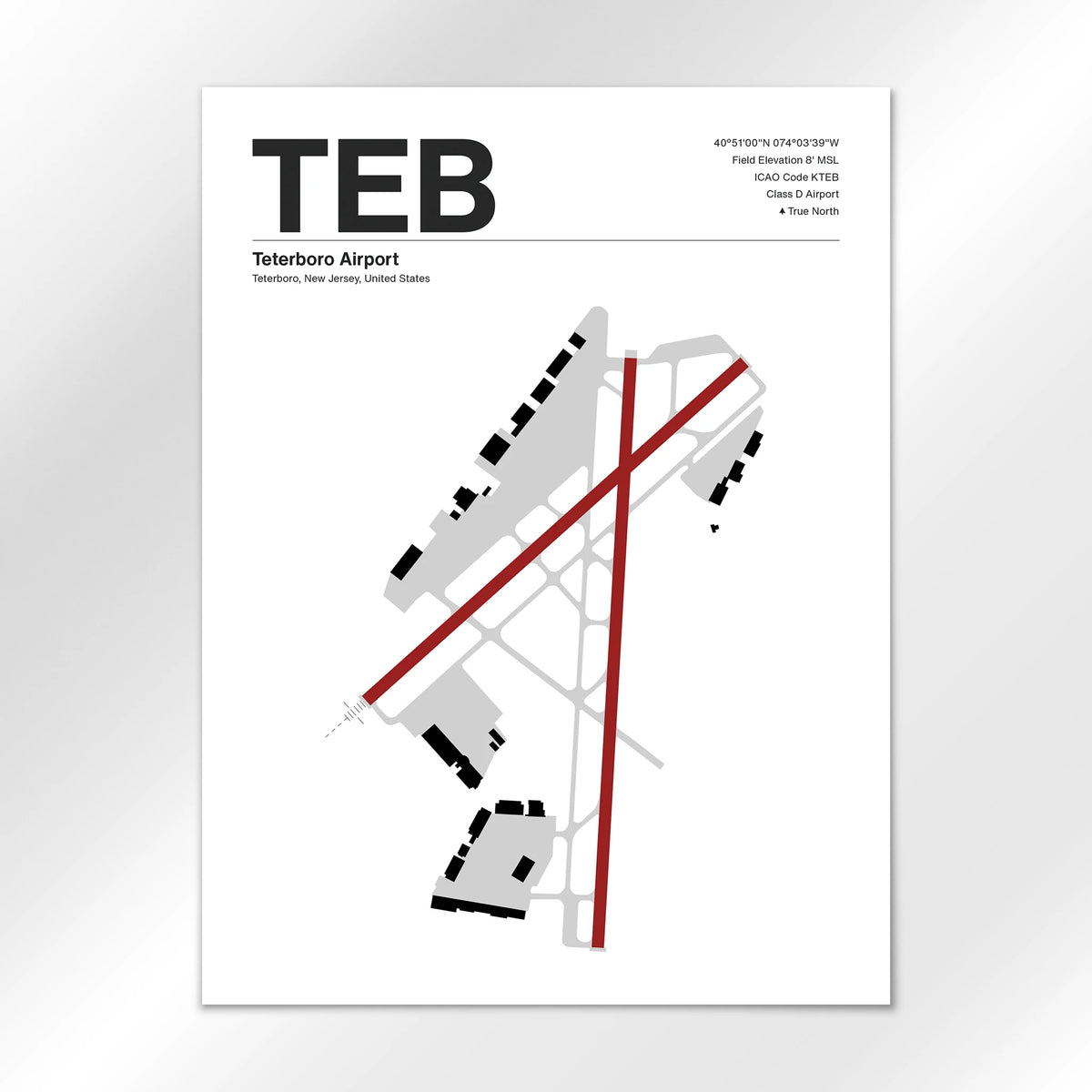TEB Airport Diagram