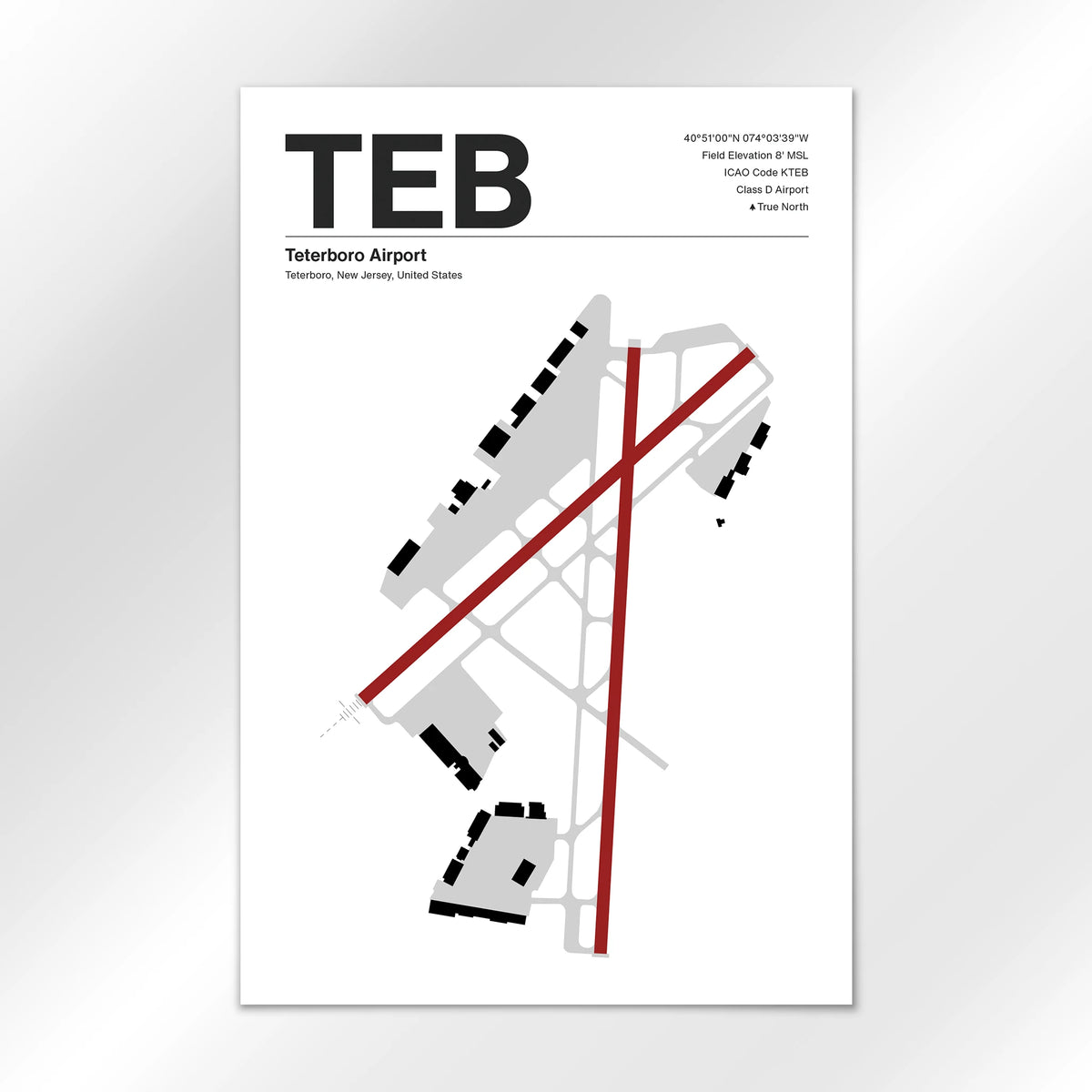 TEB Airport Diagram