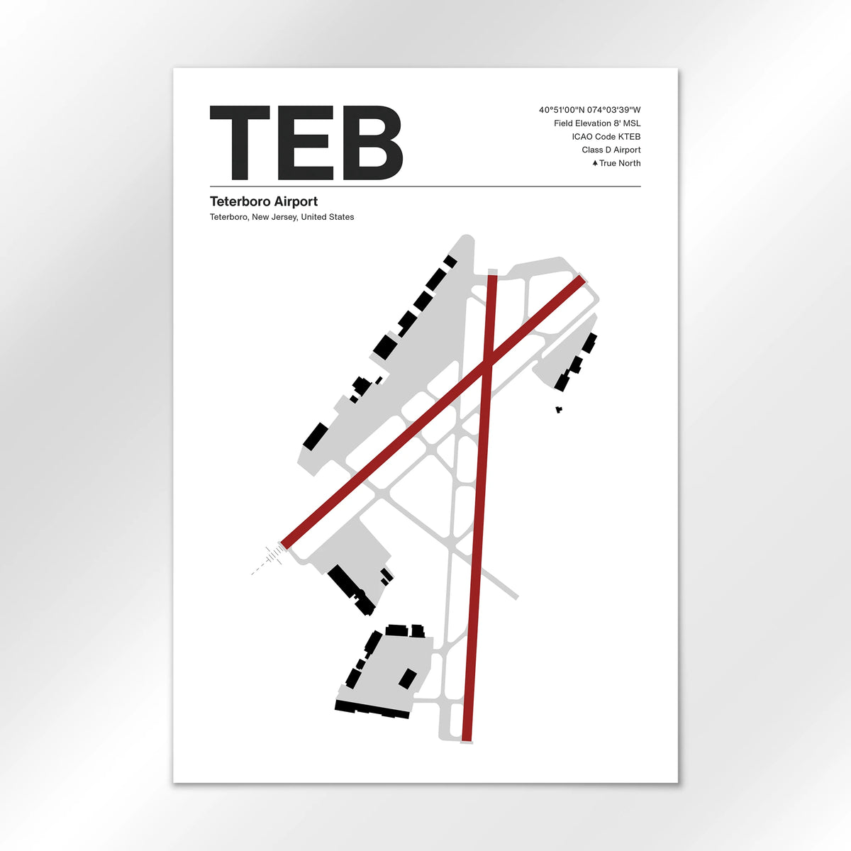 TEB Airport Diagram