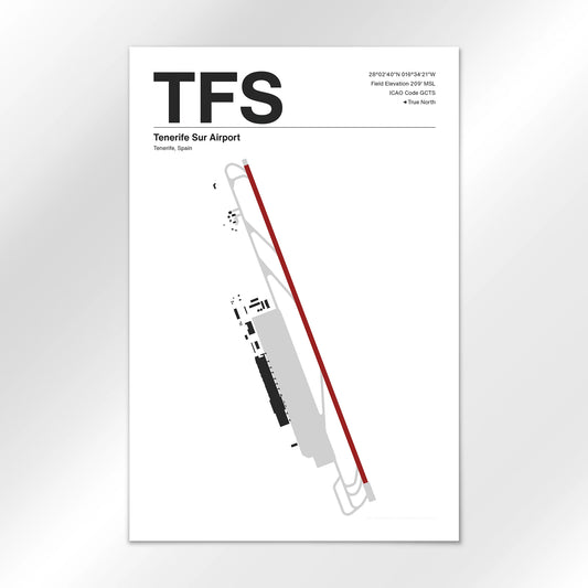 TFS | Tenerife - Mid - Century Modern - 12×18" - No Frame