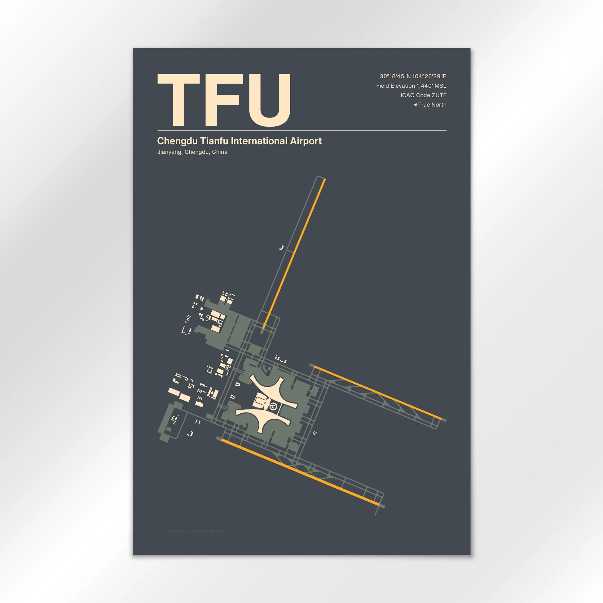 TFU Airport Diagram