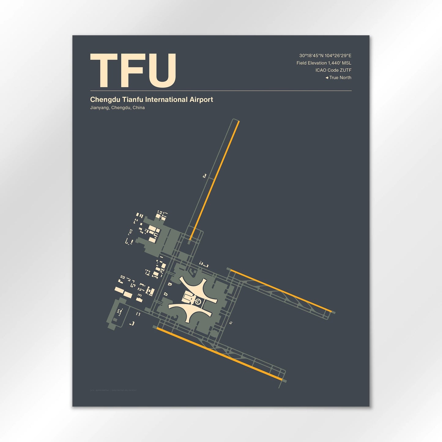 TFU Airport Diagram