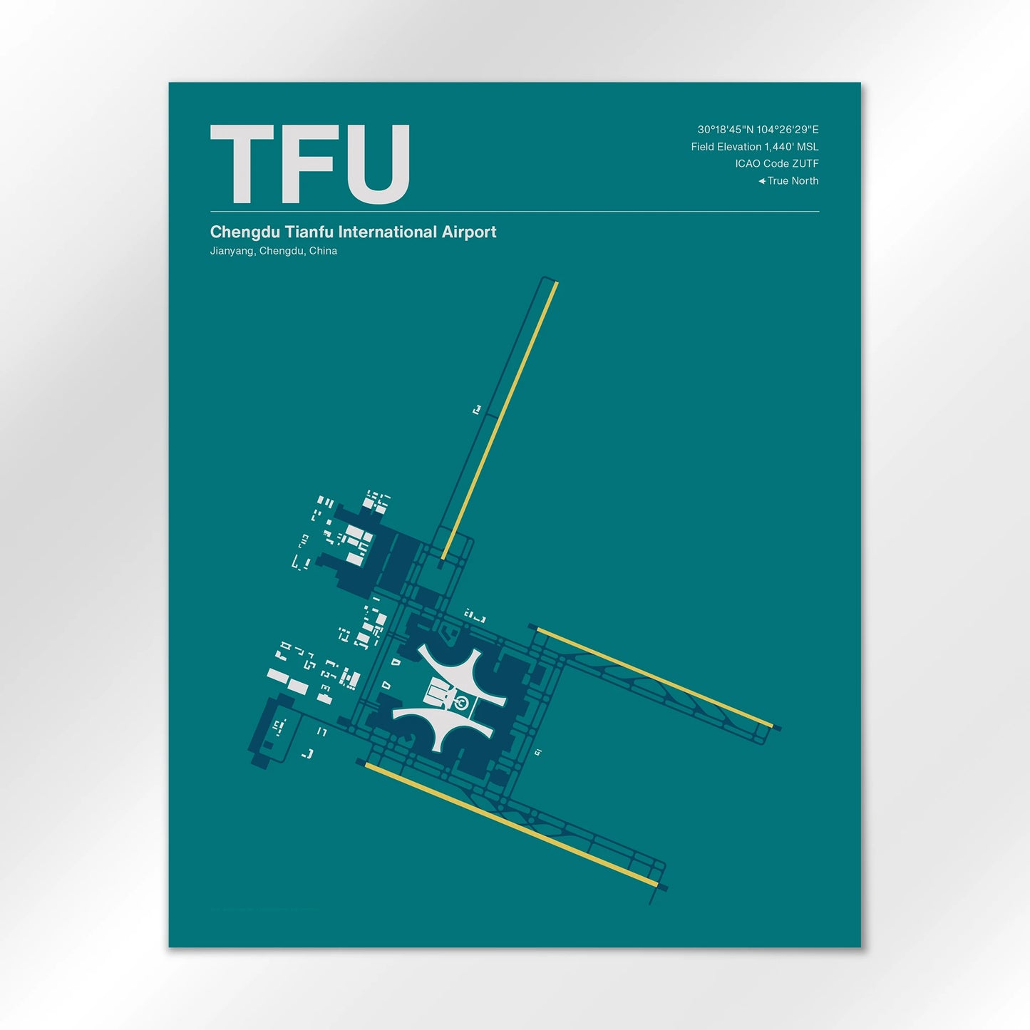 TFU Airport Diagram