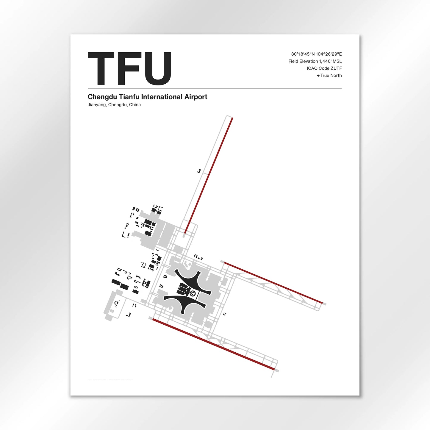 TFU Airport Diagram