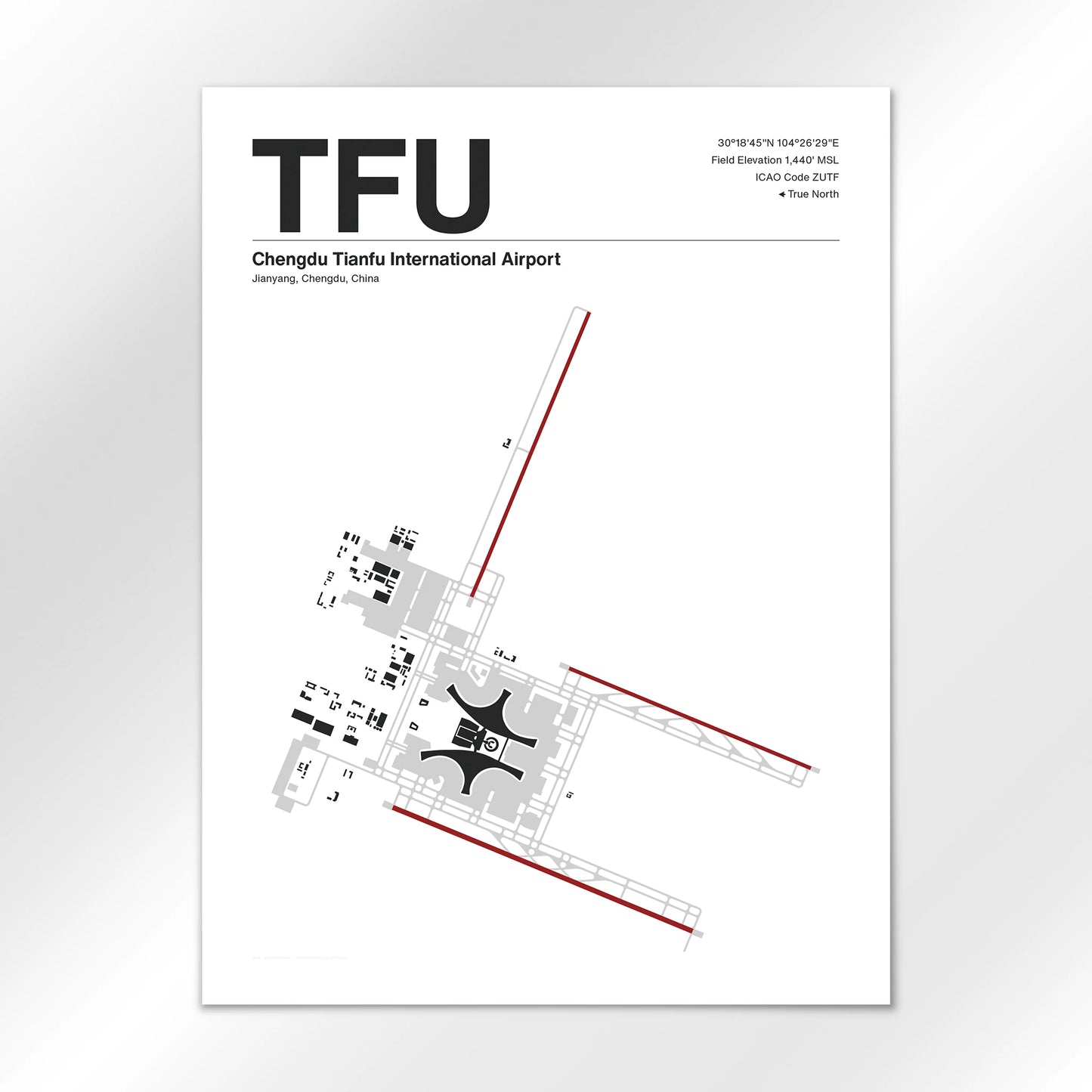 TFU Airport Diagram