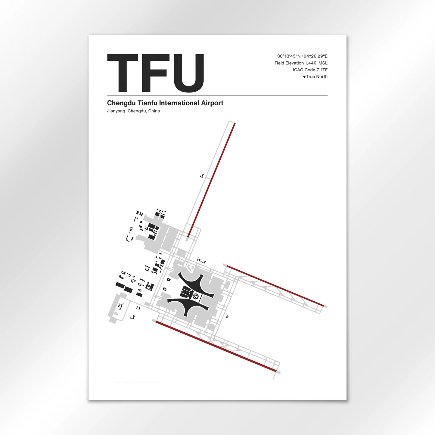 TFU Airport Diagram