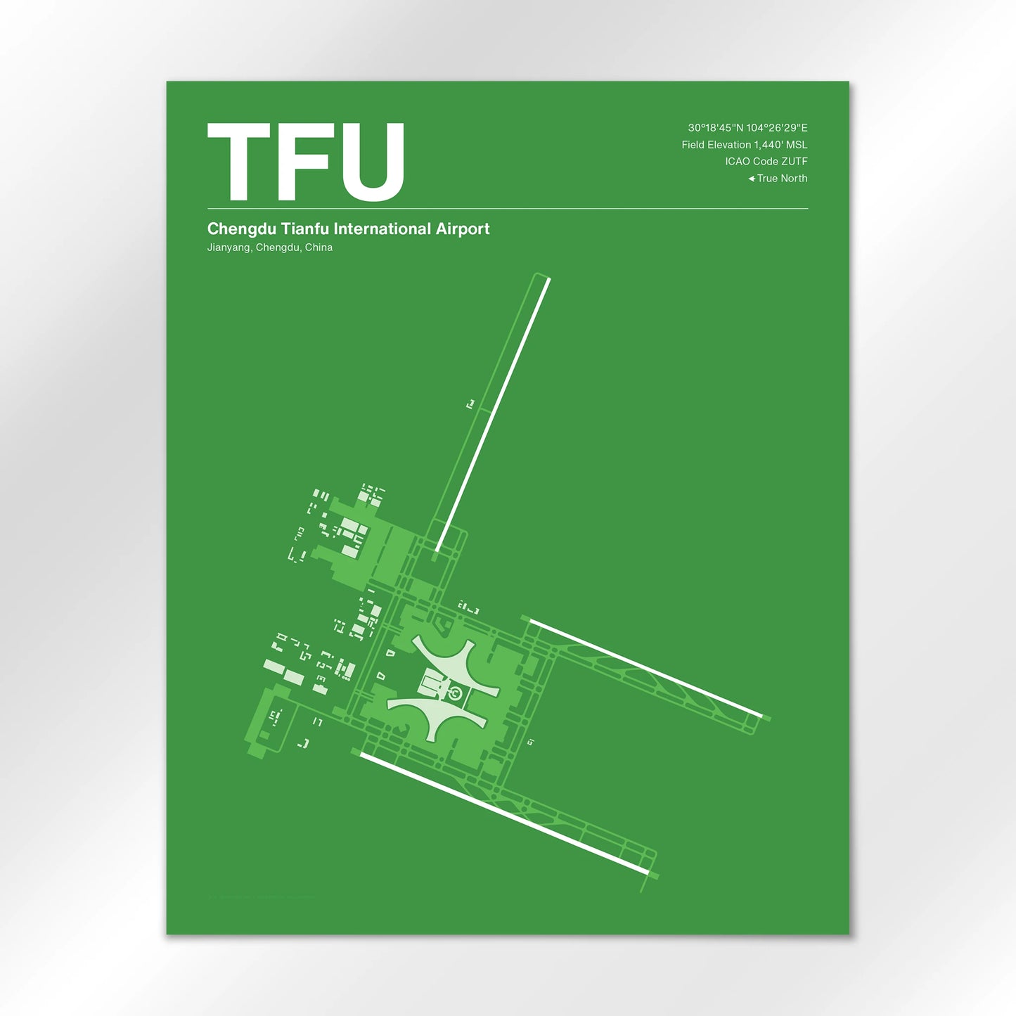TFU Airport Diagram