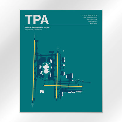 TPA | Tampa - Mid - Century Moss - 16×20" - No Frame
